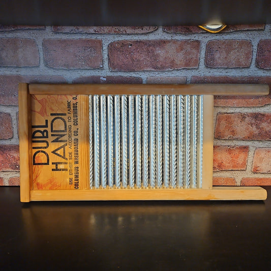 Vintage Wood & Metal Washboard