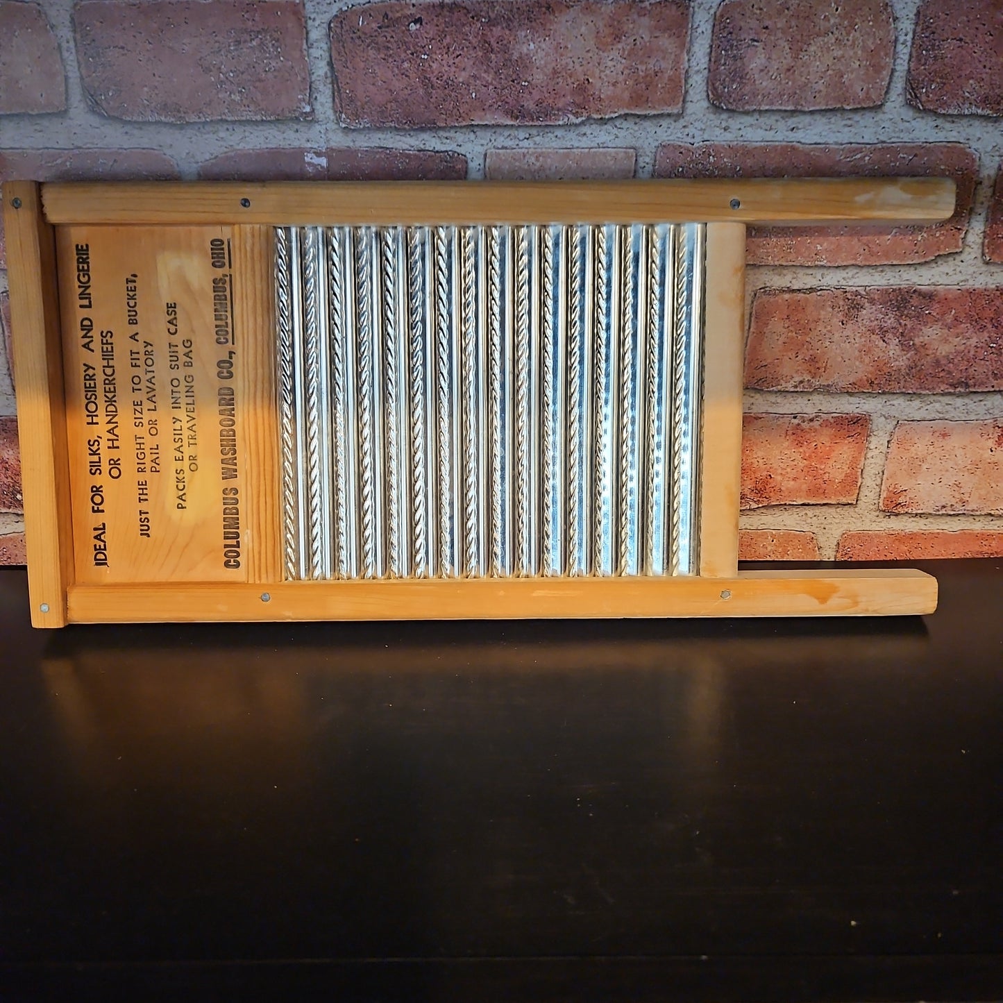 Vintage Wood & Metal Washboard