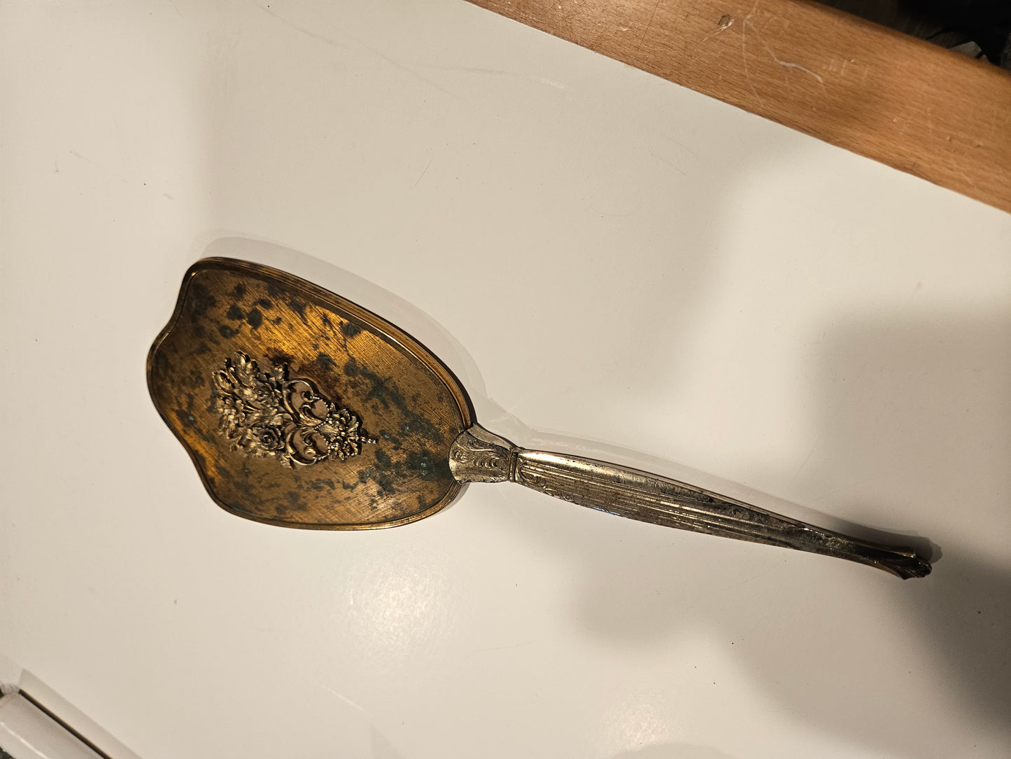 Antique Copper Hand Mirror