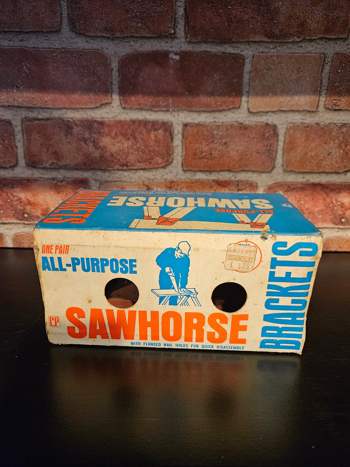 Vintage All Purpose Sawhorse Brackets in Original Box