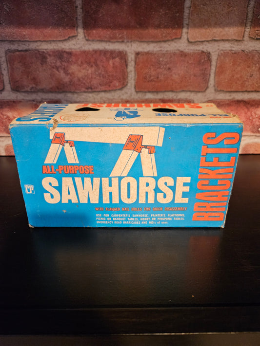 Vintage All Purpose Sawhorse Brackets in Original Box