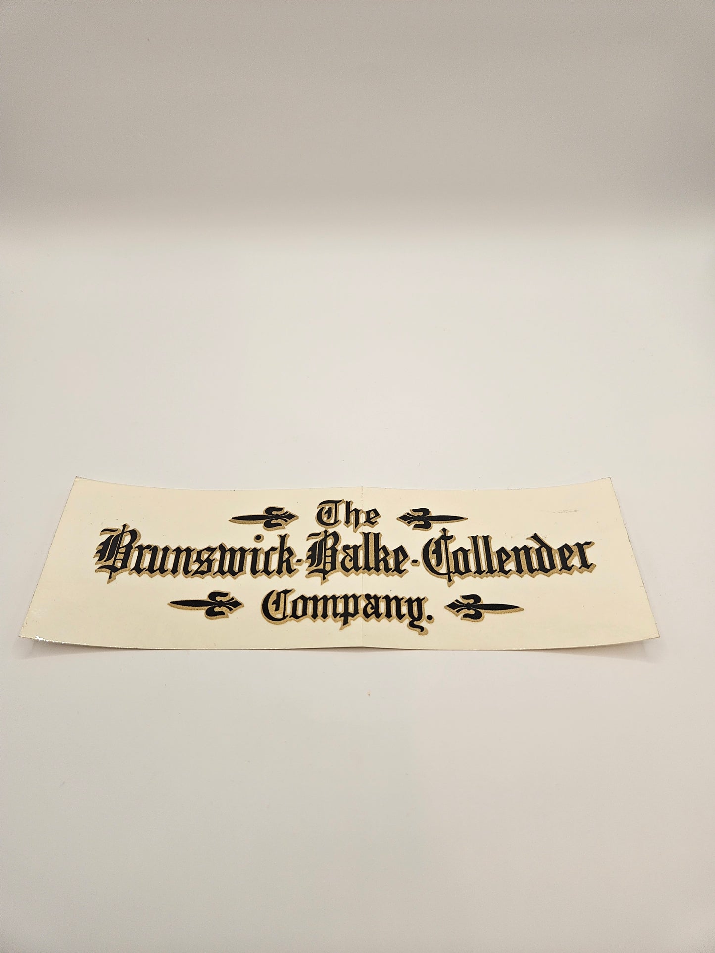 Vintage Brunswick Balke Collander Co Decal - Small